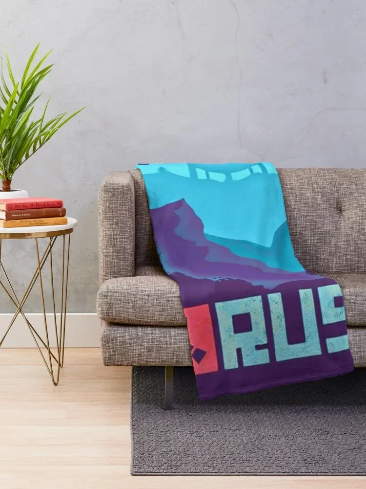 Rust Game Poster Throw Blanket Soft Big Giant Sofa Blankets