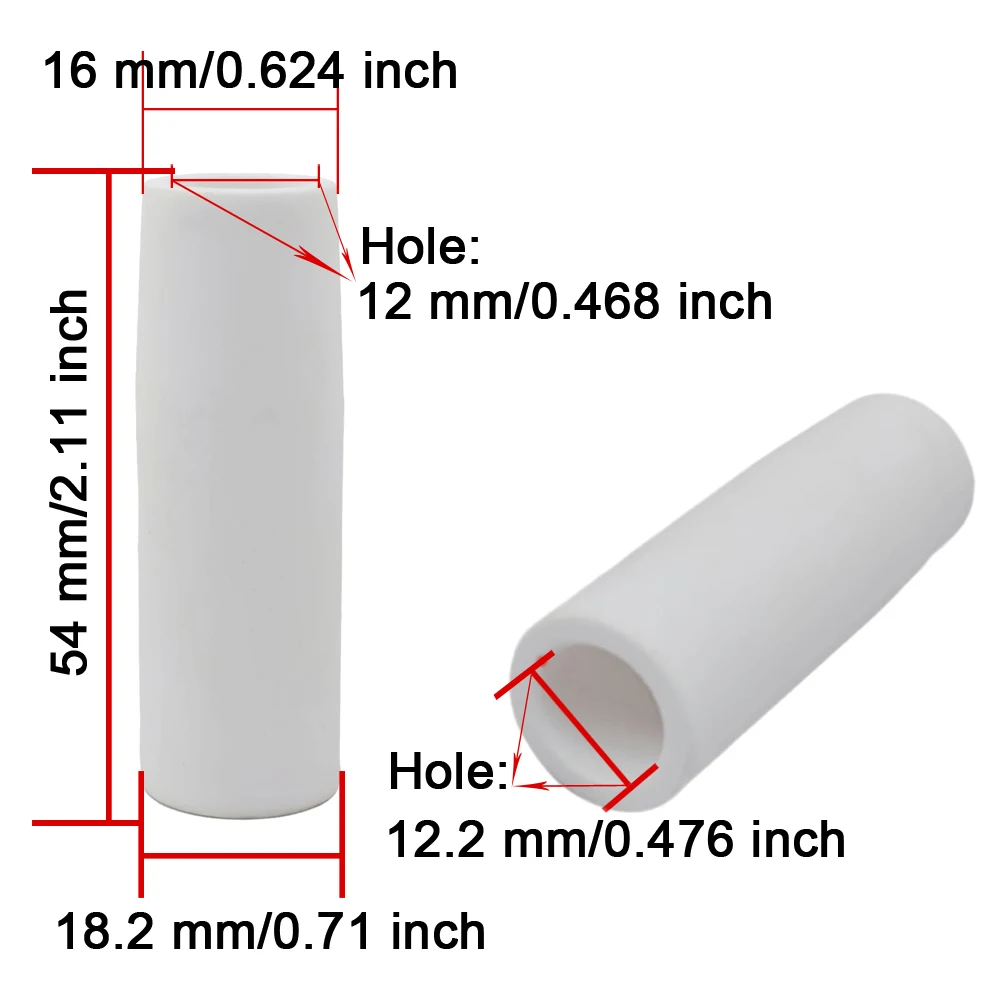 2/5/10PCS, MB15AK Ugello di protezione MB-15Ak 14Ak MIG/MAG Ugello in ceramica Stile Euro Tazza di protezione per saldatura per torcia saldata