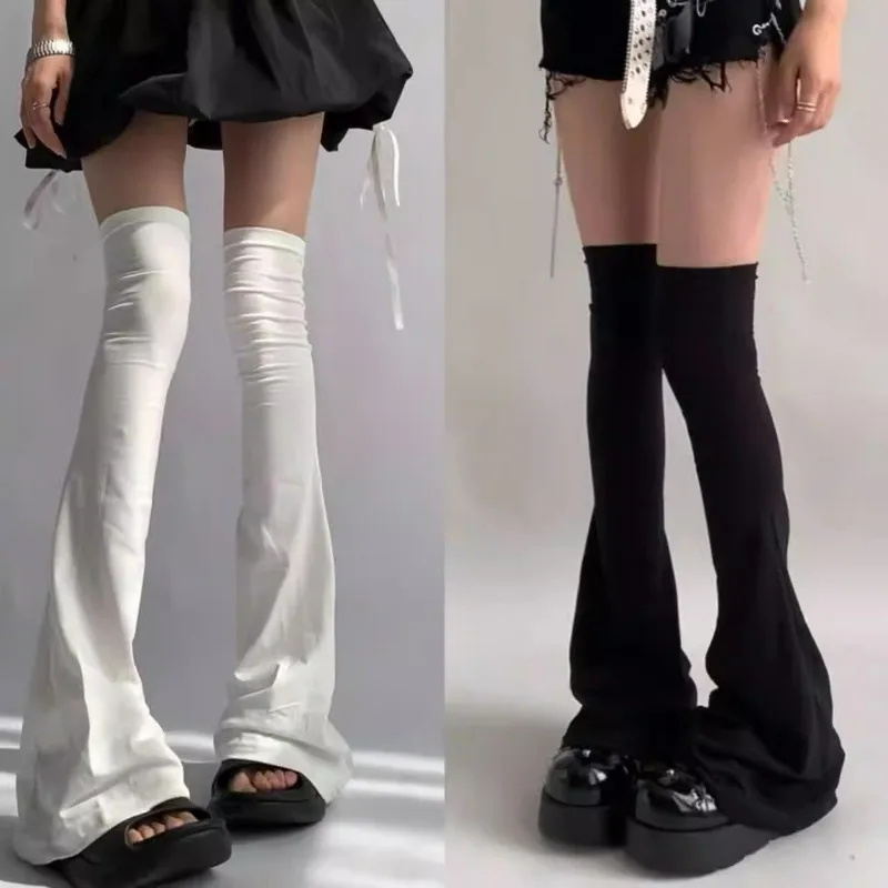 

Japanese Y2K Girls Spicy Femboy Over The Knee Horn Shaped Cuffs Leg Stockings Elasticity Slimming Knee Socks Sexy Accessories