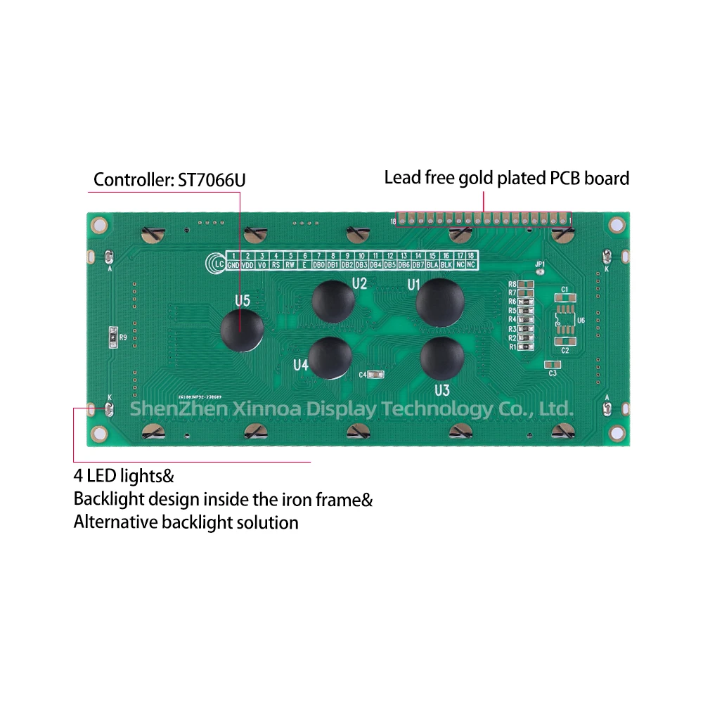 2004C-3 LCD Russian Orange Color Large Character Display Screen Character Module 20 * 4 2004 20X4 ST7066U Controller