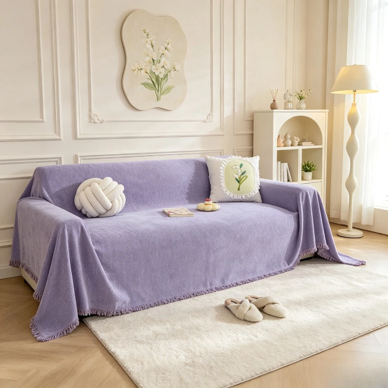 L-Shaped Living Room Sofa Cover Dust-Proof Sofa Cushion Furniture Protective Blanket Suitable For Corner Sofa Home Furnishings