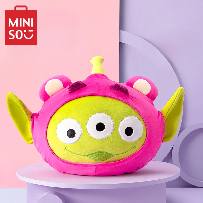 

Подушка MINISO Disney Pixar В Форме Головы инопланетянина для перекрестной одевания, кукла лотсо, подарок на день рождения, анимационные периферические кавайные детские игрушки