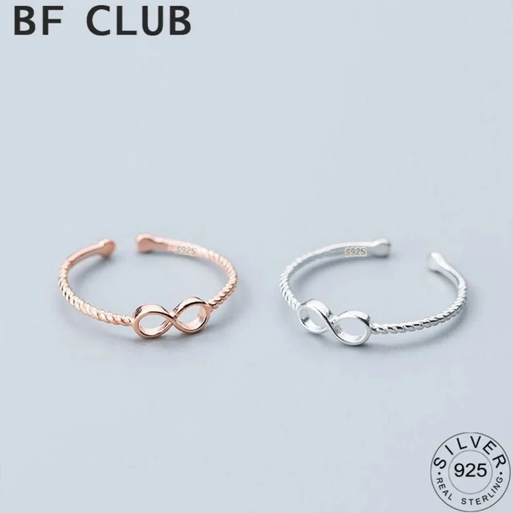 BF Club-Anéis Coloridos Prata para Mulher, Forma de Laço, Novo, Moda, Elegante, Design Criativo, Irregular, Ajustável Joias para Festa