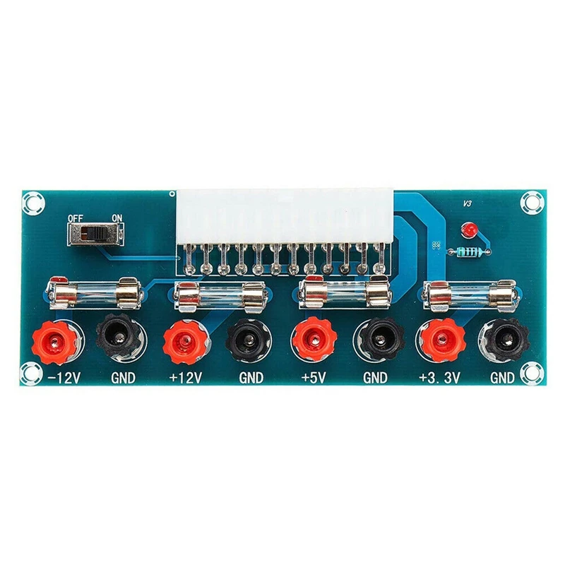 24 Pins Atx Benchtop Board Computer Pc Power Supply Breakout Adapter Module-AD13