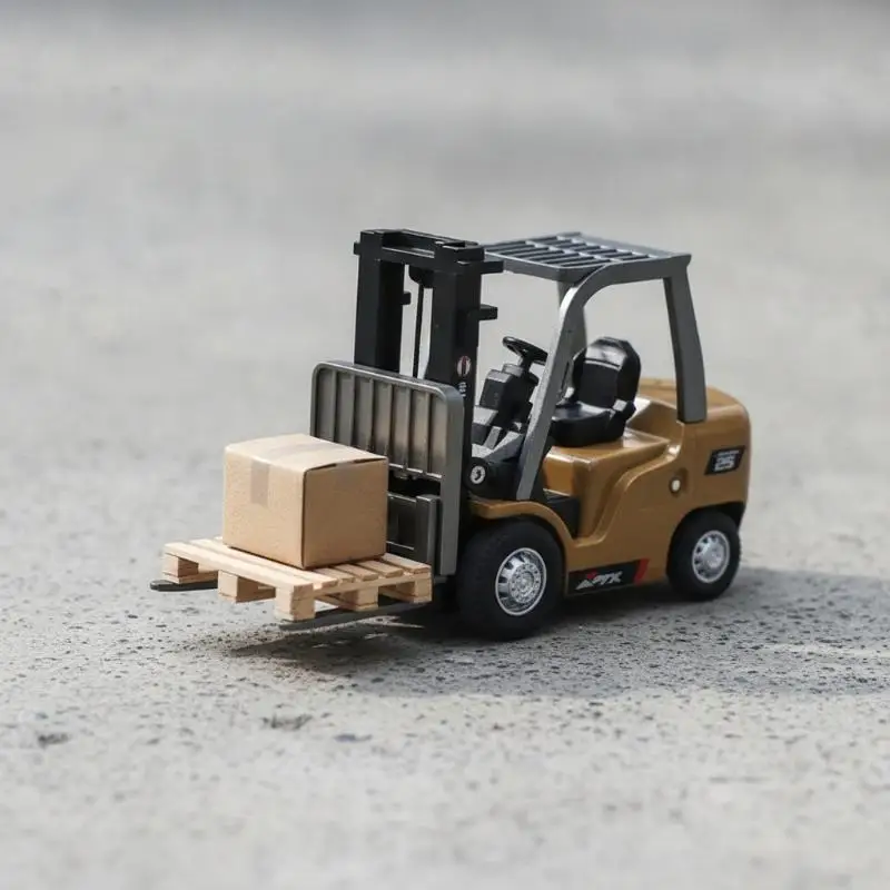 1 Set Mini Remote-Controlled Forklift And Crane Wireless Bluetooth Construction Vehicle Toy Liftable