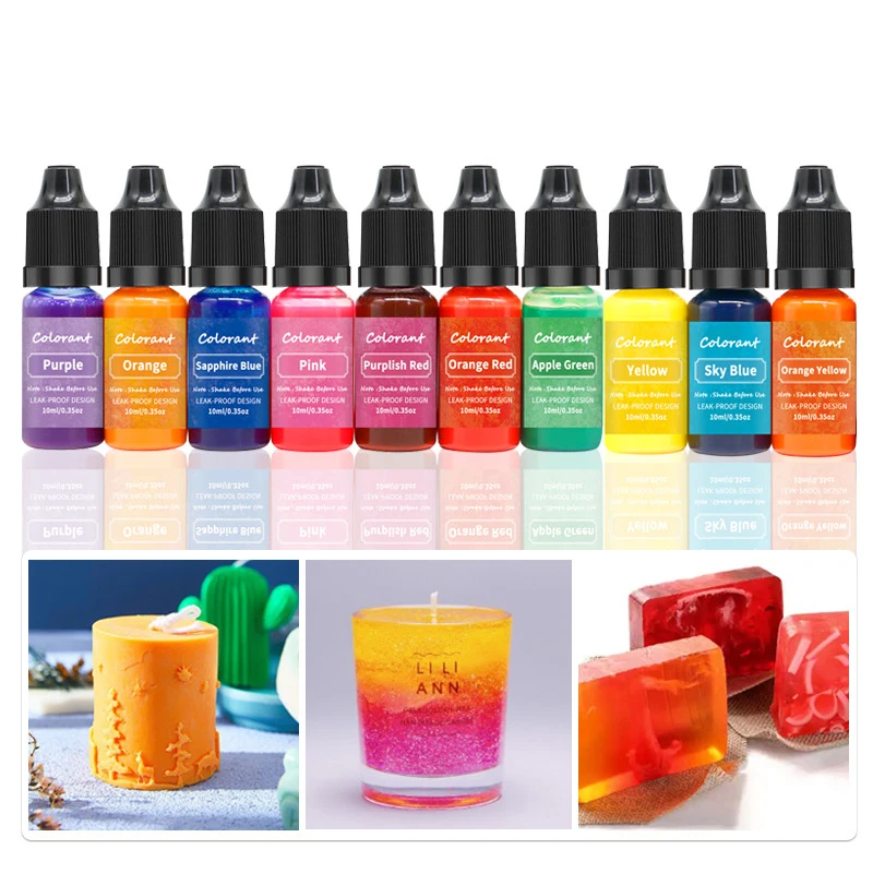 20 farben Kerze Farbstoffe Pigment Aromatherapie Flüssigkeit Farbstoff Pigment DIY Kerze Form Seife Färbung Ungiftig Soja Kerze Wachs Pigment