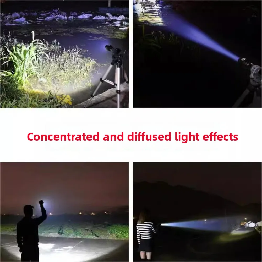 Rechargeable Aluminum Alloy Mini Flashlight - Super Bright Long Runtime COB Multifunctional Portable Torch for Outdoor Use