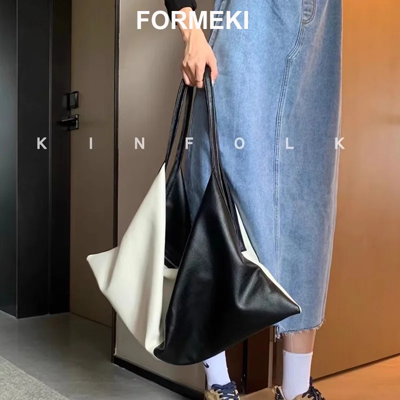 

Formeki 5 видов цветов модная большая сумка Ins Сумка-тоут женская сумка через плечо зимняя смешанный цвет шикарный стиль