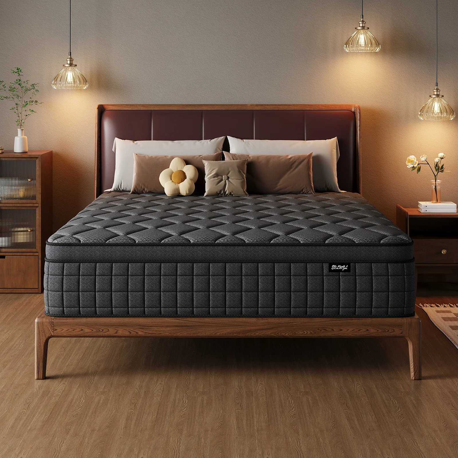 8inch 10inch 12 Inch 14 Inch Multilayer Hybrid Twin Full Queen King Size Mattress- Multiple Sizes & Styles Available, Ergonomic Design with Memory Foam And Pocket Spring, Medium Firm Feel view 2