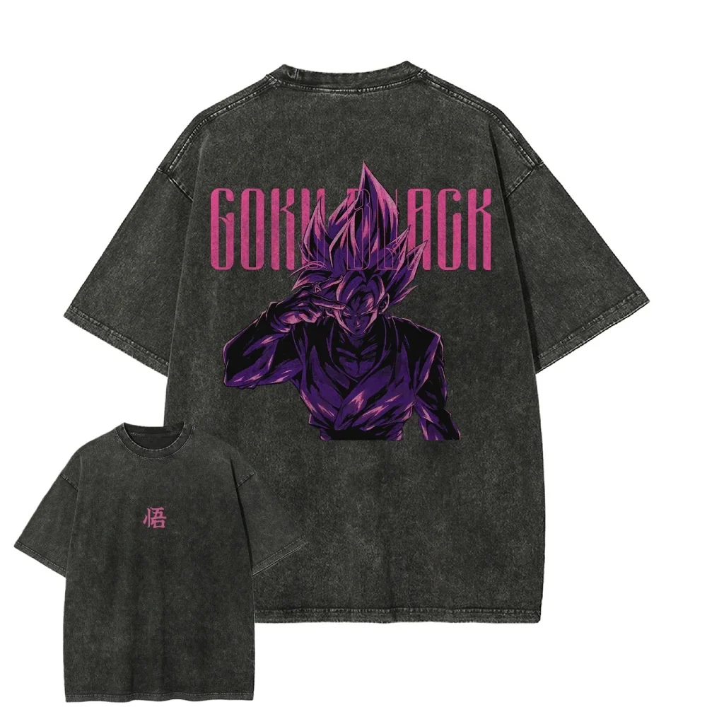 

Горячая новинка 2026: Мужская винтажная футболка оверсайз с принтом Dragon Ball, Гоку, аниме-графика, для спортзала и уличной моды, высококачественная одежда, топы