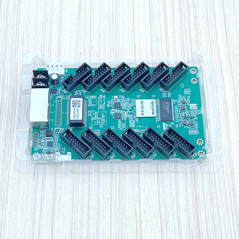Novastar การ์ดรับสัญญาณ DH7512-S ชุดควบคุมวิดีโอติดผนังจอ LED กลางแจ้งในร่มโมดูลจอแสดงผล RGB HBU75สีเต็มรูปแบบ