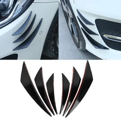 Car Front Bumper Rubber Lip Diffuser Splitter Fins Canards Wings Coche Body Stickers Auto Delanteros Strip Decoration