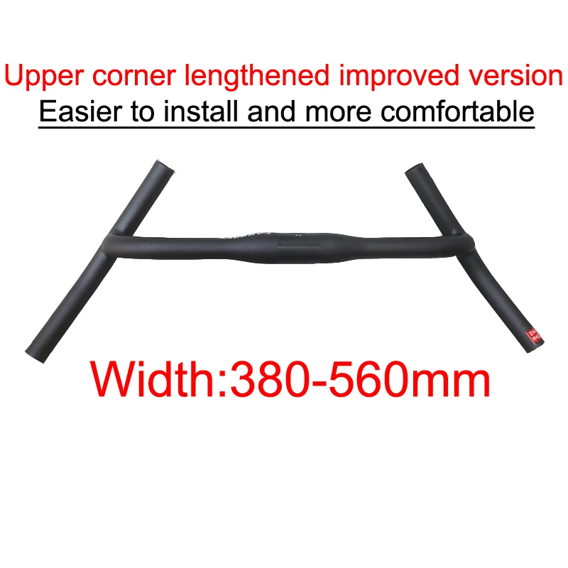 ZNIINO Neue Carbon Gravel H Lenker Big Flare Bar Zyklus Cross Road MTB Fahrrad Lenker Carbon Faser Reisen Fahrrad – Detail 1