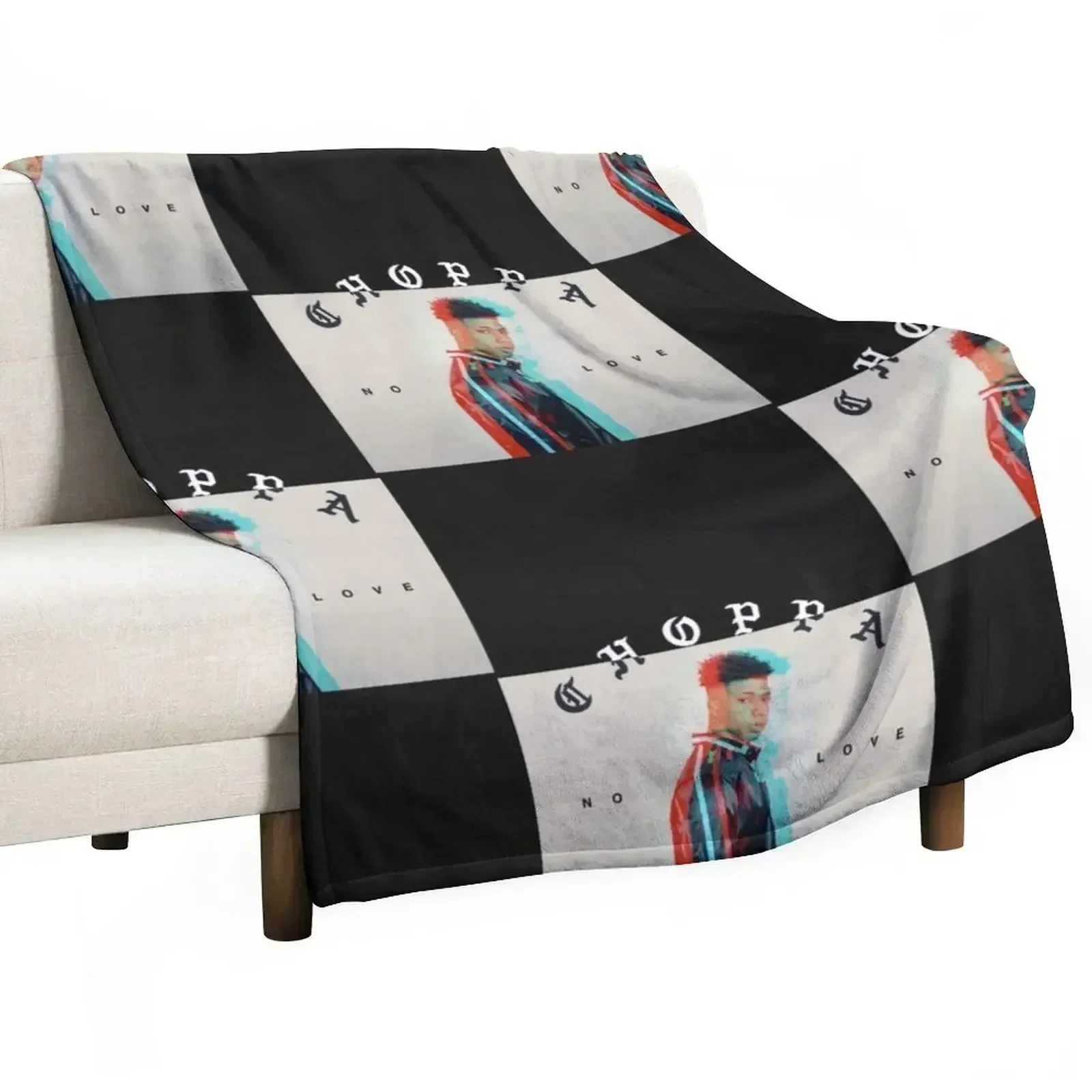 

NLE Choppa Throw Blanket Stylish Warm Blanket for Living Room Bedroom