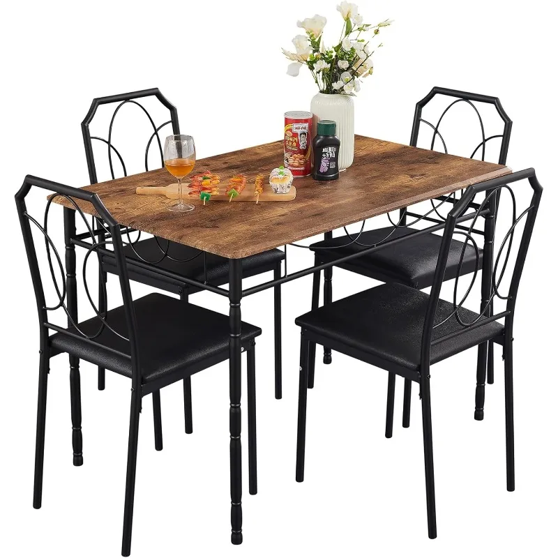 

3-Piece Dining Set,Industrial Counter Height Table and 2 Chairs, for Dining Room, Apartment