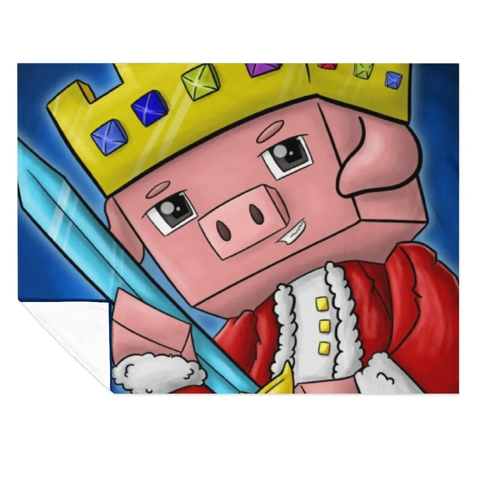 

technoblade king merch Throw Blanket Cute For Baby Stuffeds Heavy Blankets