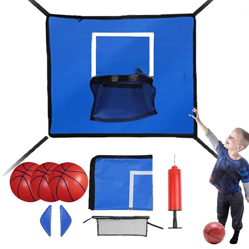 

Basketball Hoop For Trampoline Outdoor Trampoline Basketball Hoop Goal Kit Waterproof Indoor Basketball Hoop Trampoline Accessor