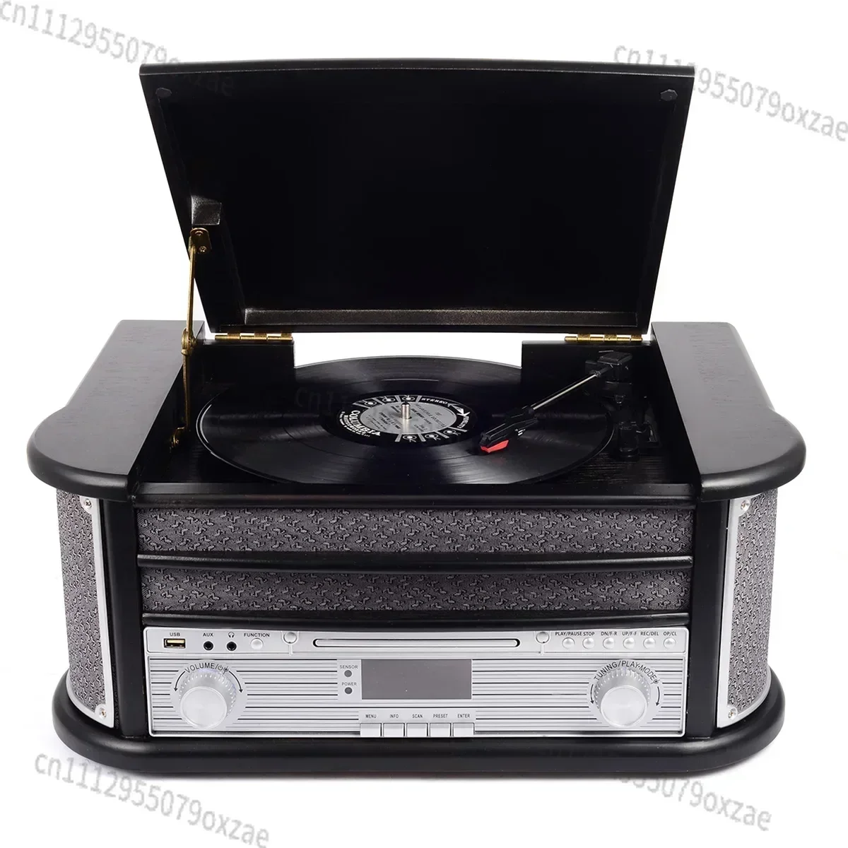 Nostalgic Music Centre Bluetooth Vinyl Turntable CD Cassette USB Recording Player Record Vinyl