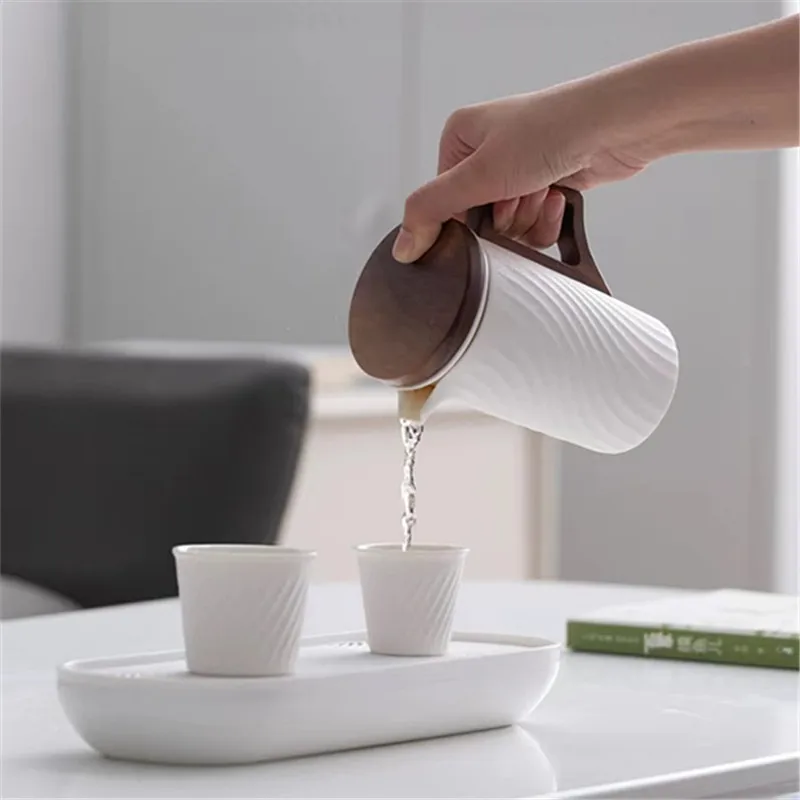Japanese Style Travel Tea Set Luxury High-End Exquisite Teapot One Pot Four Cups Storage Box Kung Fu Tea Cup Gift Box