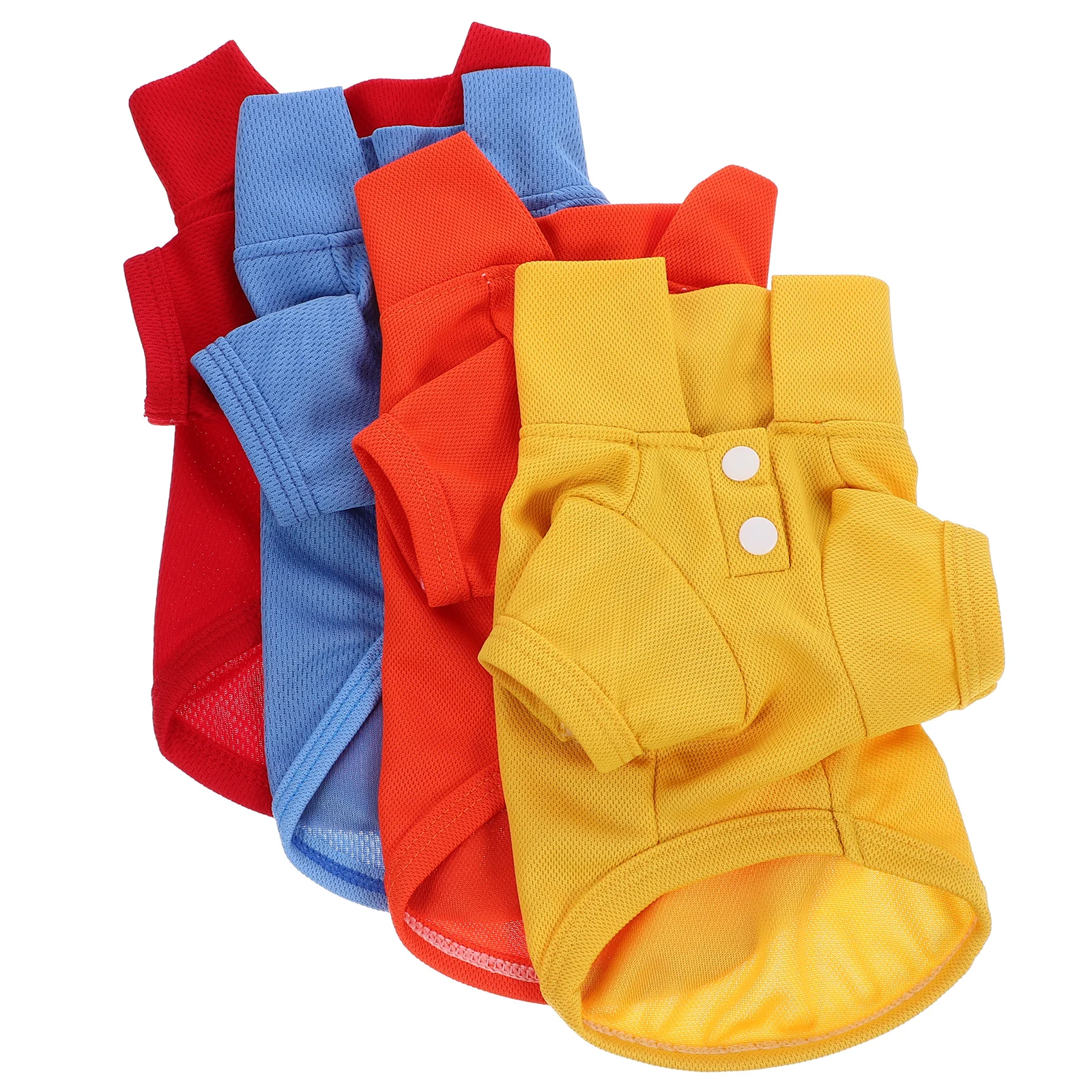 

4 Pcs Decorative Pet Sweatshirt Breathable Dog Clothes T-Shirt Gel Adorable Apparel Lightweight Shirts