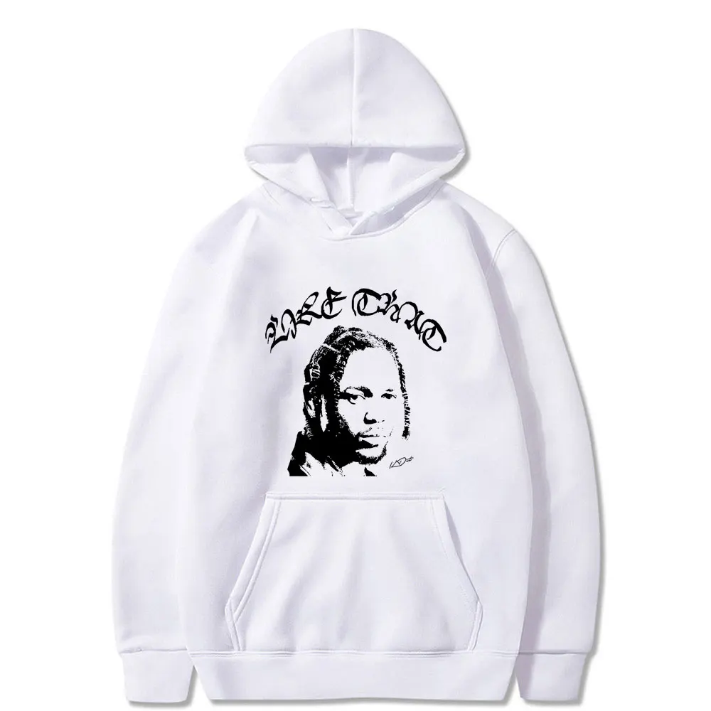 

Rapper Kendrick Lamar Like That Garment Dyed Hoodie Men's Hip Hop Casual Oversized Hooded Sweatshirt Male Fleece Cotton Hoodies