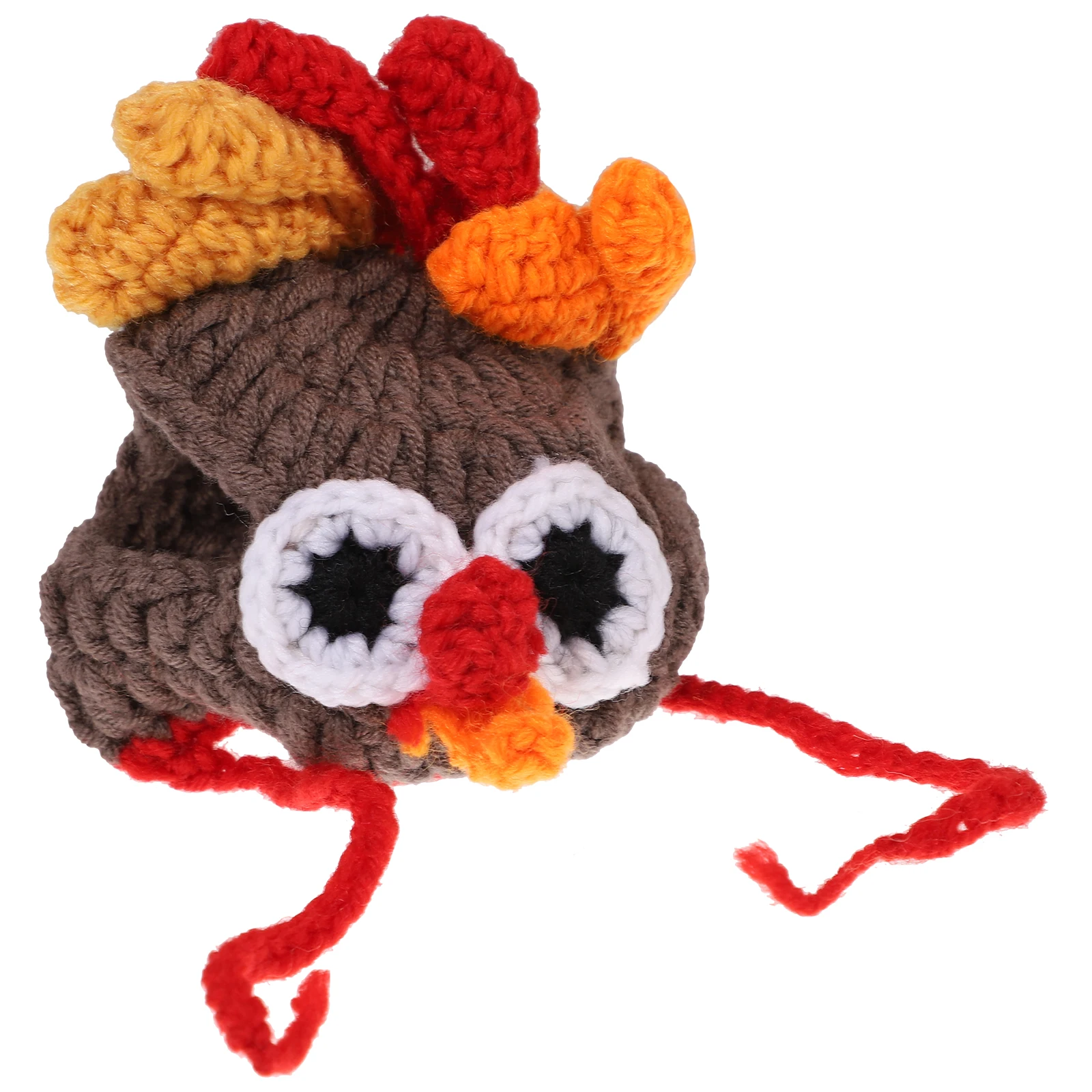 

1Pcs Pet Knitted Turkey Hat Soft Comfortable Headpiece Adjustable Party Costume Photo Prop for Pets Pet Hat Photo Prop