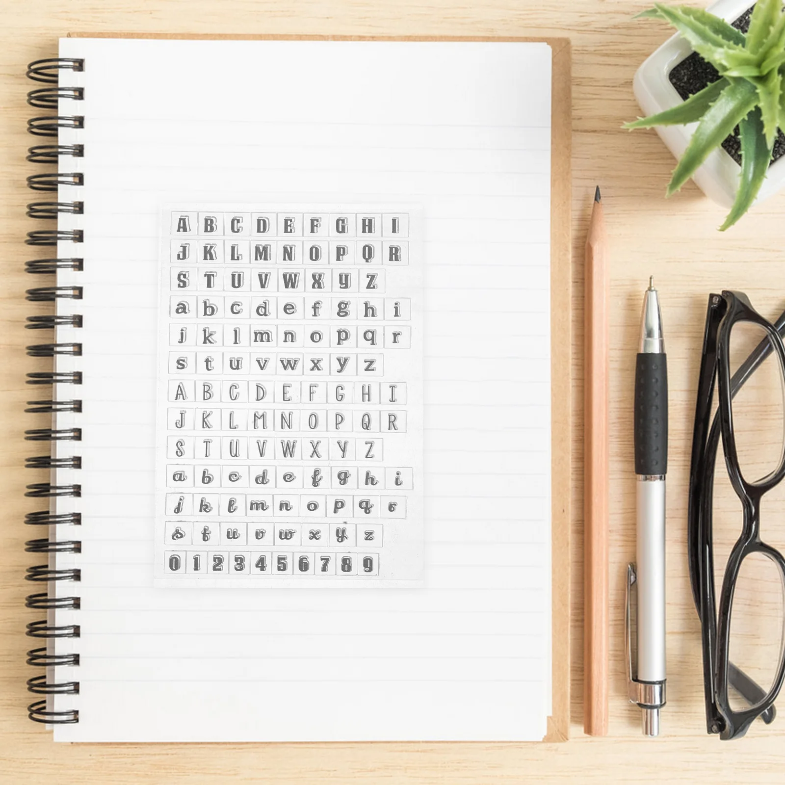 

3 Pcs Digital Transparent Seal Letter Stamp Handwriting Clear Stamps Stamper for Scrapbooking Number