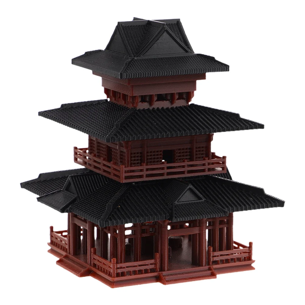 

Aquarium Decor with Towers - Bonsai Style Asian Garden Ornament for Desktop Fish Tank Landscaping