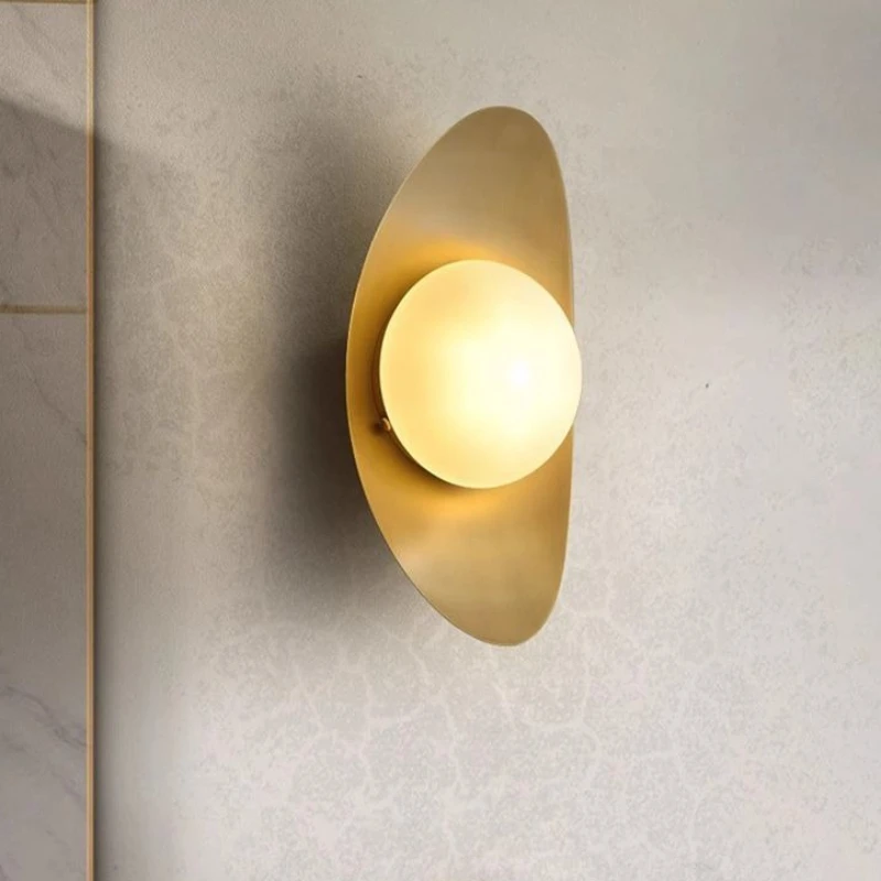 

Nordic Modern Wall Lamp Minimalist Creative Personality Light Living Room Bedroom Bedside Study Corridor Exhibition Hall Lamp