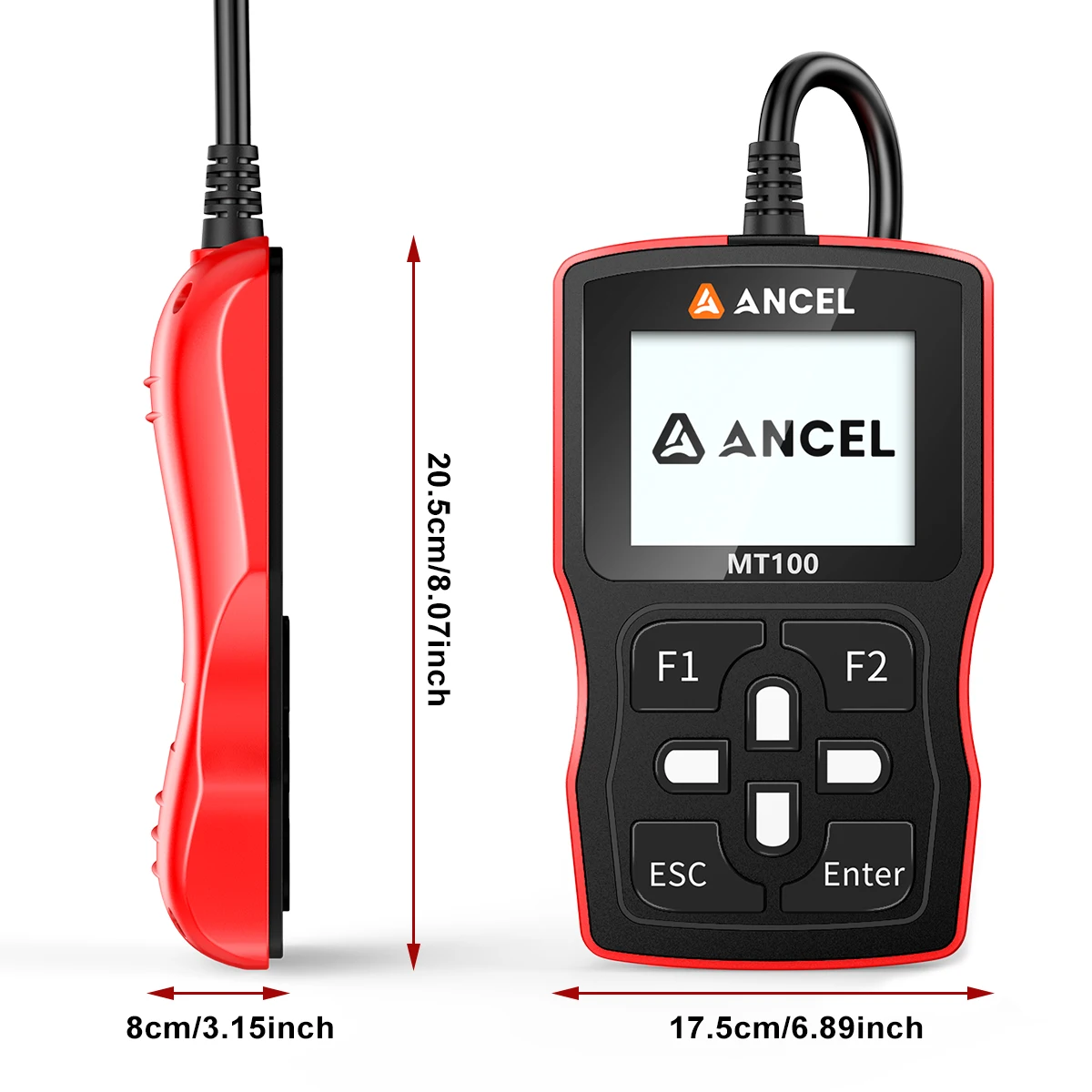 ANCEL MT100 Motorcycle Diagnostic Scanner for Engine ABS Motorcycle OBD2 Scanner OBD2 Diagnostic Tools for YAMAHA /HONDA/SUZUKI