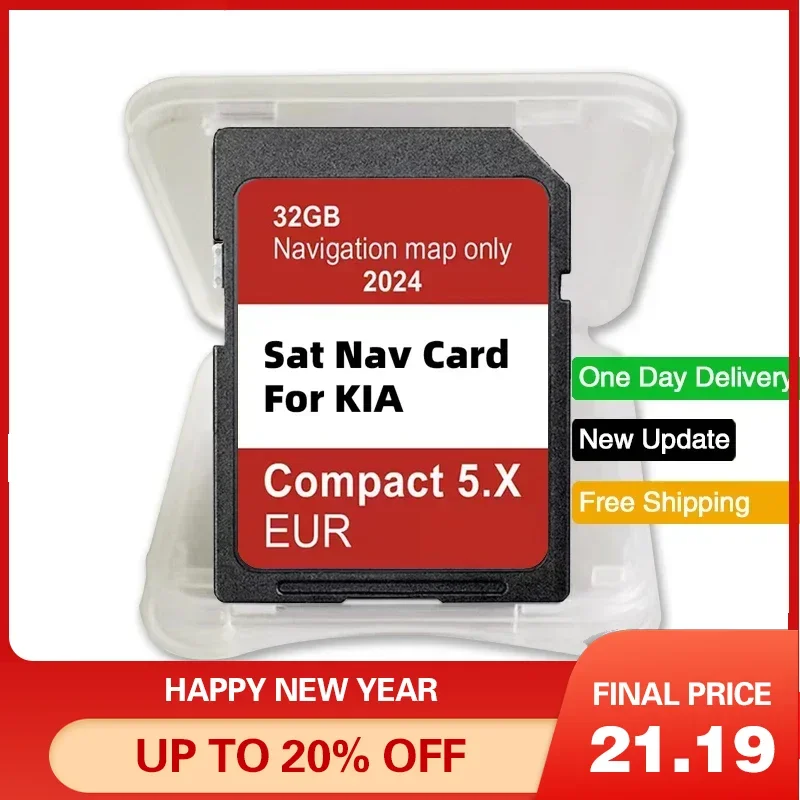 

2024 for KIA Carens/Ceed/Niro/Optima/Picanto/Rio/Soul/Sportage/Stonic Car Update Maps EU UK Version GEN5 Navigation 32GB SD Card