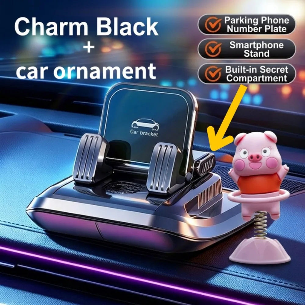 Lcars Multifunctional Car Phone Holder, No Need to Install on the Dashboard, Secures in Seconds, Anti-Slip and Won'T Fall Off, Can Rotate 360 Degrees ° Rotating Navigation Stand