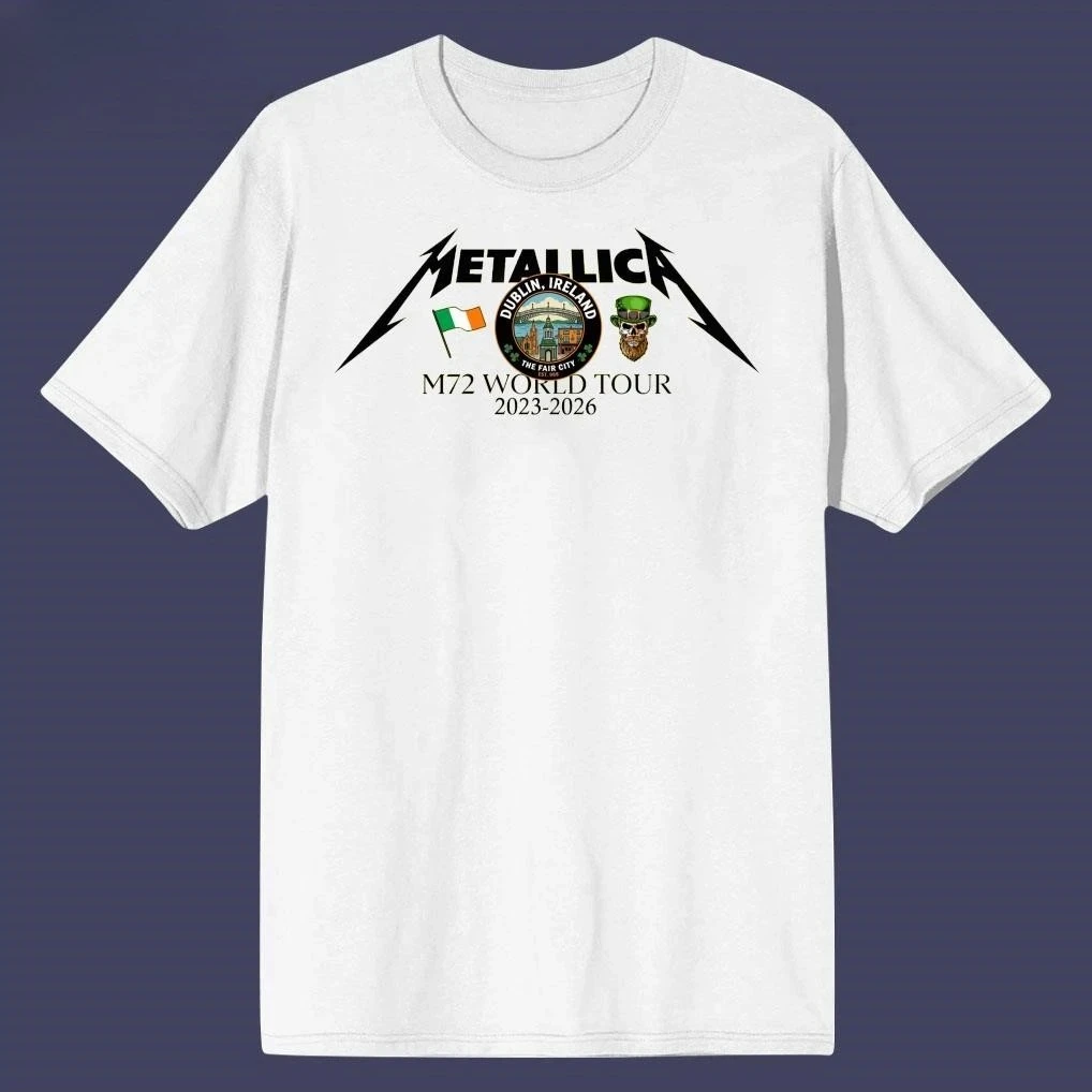 Metallica M72 Glasgow June 25, 2026 Art Europe Tour Date T-Shirt
