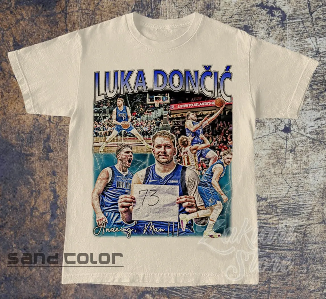 Luka Doncic 73 Point Record T-Shirt  Luka Doncic Bootleg Shirt  Vintage Luka Doncic Tshirt  Luka Doncic Art Tee