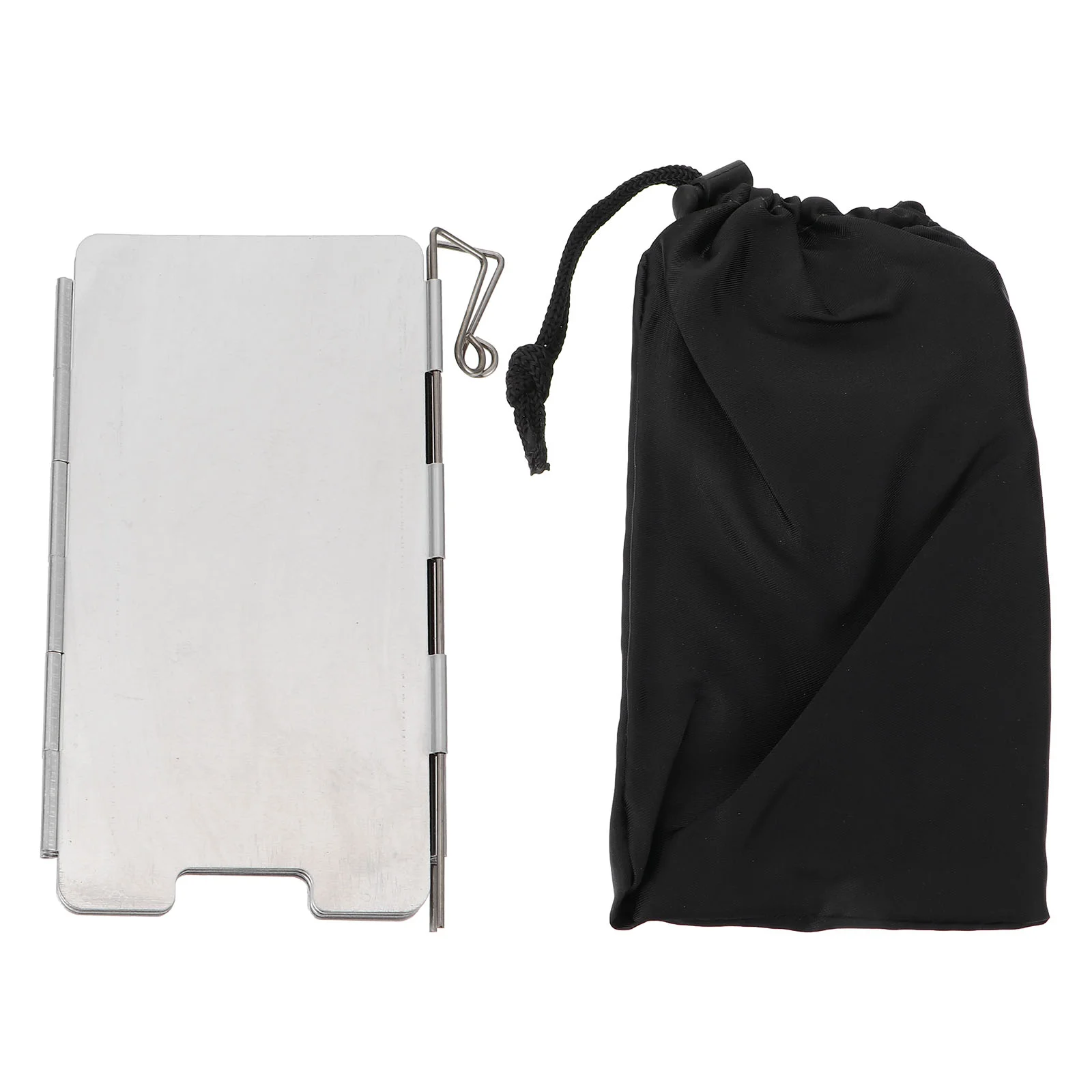 

Foldable Aluminum Alloy Windshield Mini Camping Burner Portable Outdoor Stove Screen Adjustable Length BBQ Picnic Supply