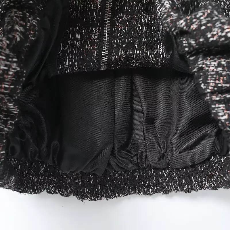 Lâche col haut pilote Jaet vêtements d'extérieur en couleur métal Tead Structure neuf ZAR femmes décontracté Sle longue fermeture éclair Sve