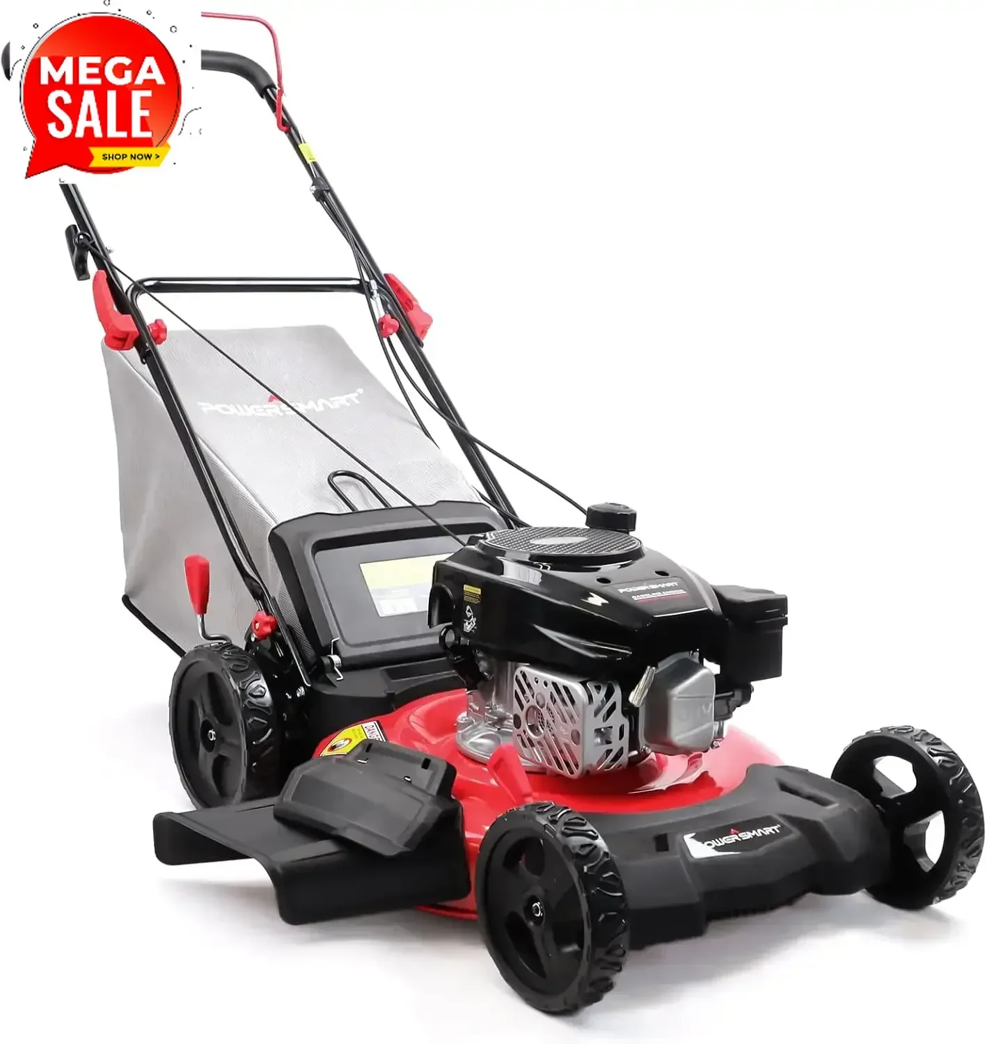 Hot-sellingLawn Mower Gas Powered, 21-Inch 144cc Engine 3-in-1 Walk-Behind Push Lawn Mower