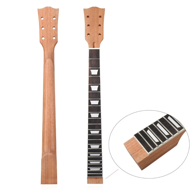 22 fret Mahogany Rosewood Fretboard Replacement Guitar Neck Parts Electric Guitar Neck DIY For Guitars Parts Replacement