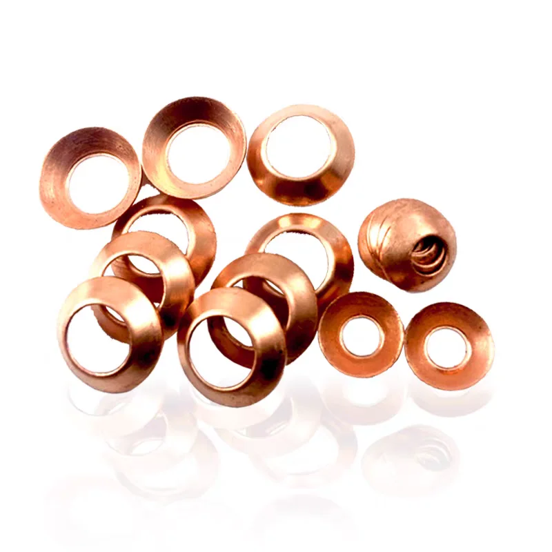Bowl Hole Copper Washer Air Conditioner Refrigeration Gasket Frequency Conversion Cooling System Seal Washer Parts