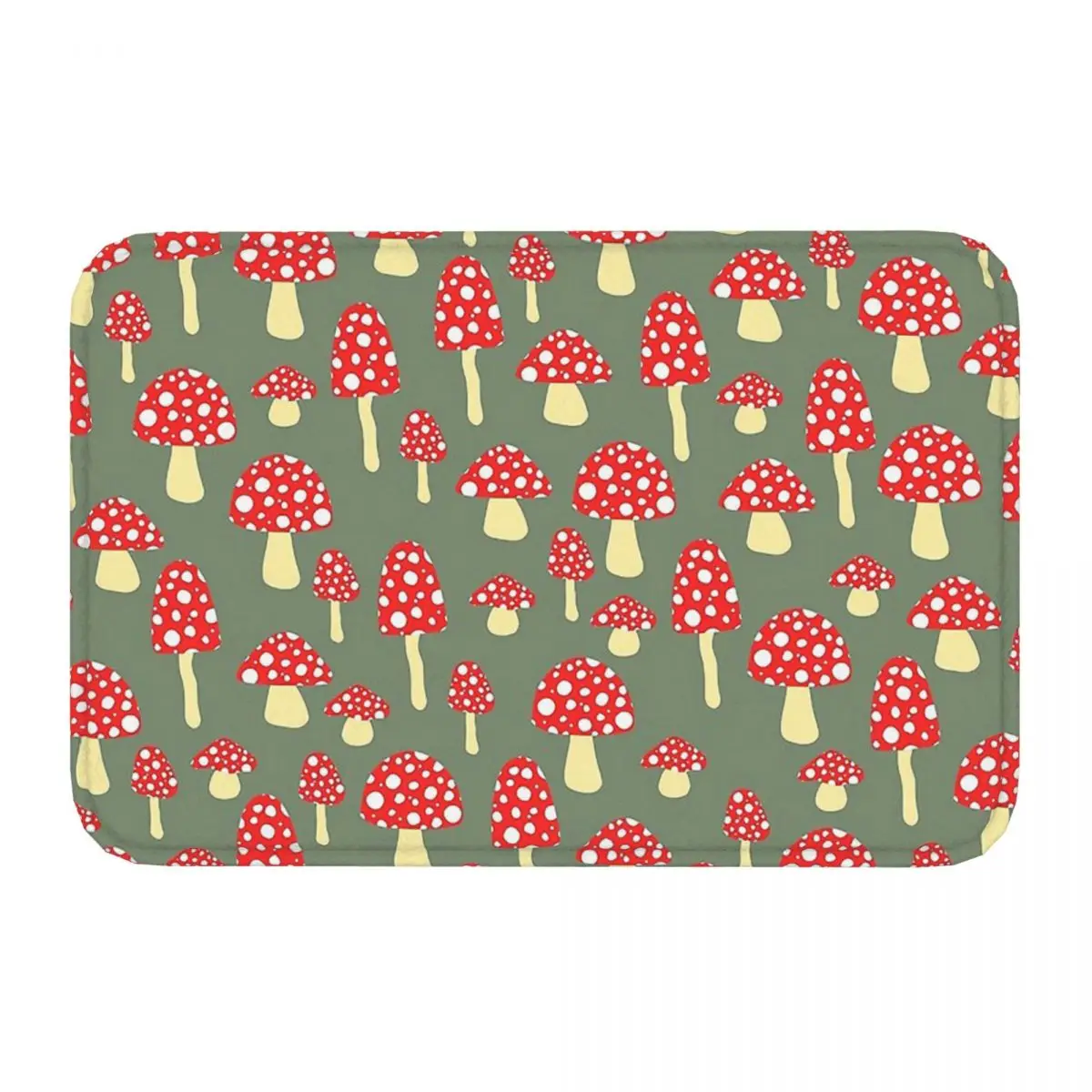 Mushroom Mushrooms Forest Bathroom Mat Toadstool Pattern Doormat Living Room Carpet Entrance Door Rug Home Decoration