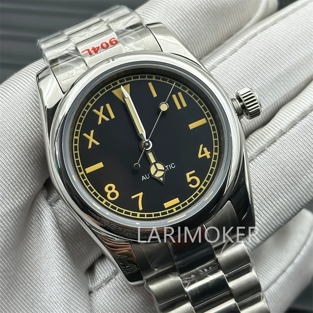 BLIGER 36mm /39mm kalifornia tarcza NH35 automatyczny zegarek męski szafirowe szkło świecąca tarcza stal stalowy pasek