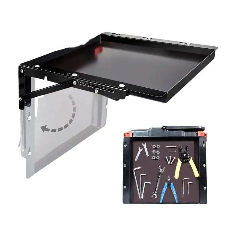 Efficient Foldable Tool Tray And Work Space For Storage System Metal Design 100Lb Weight Limit D2RD