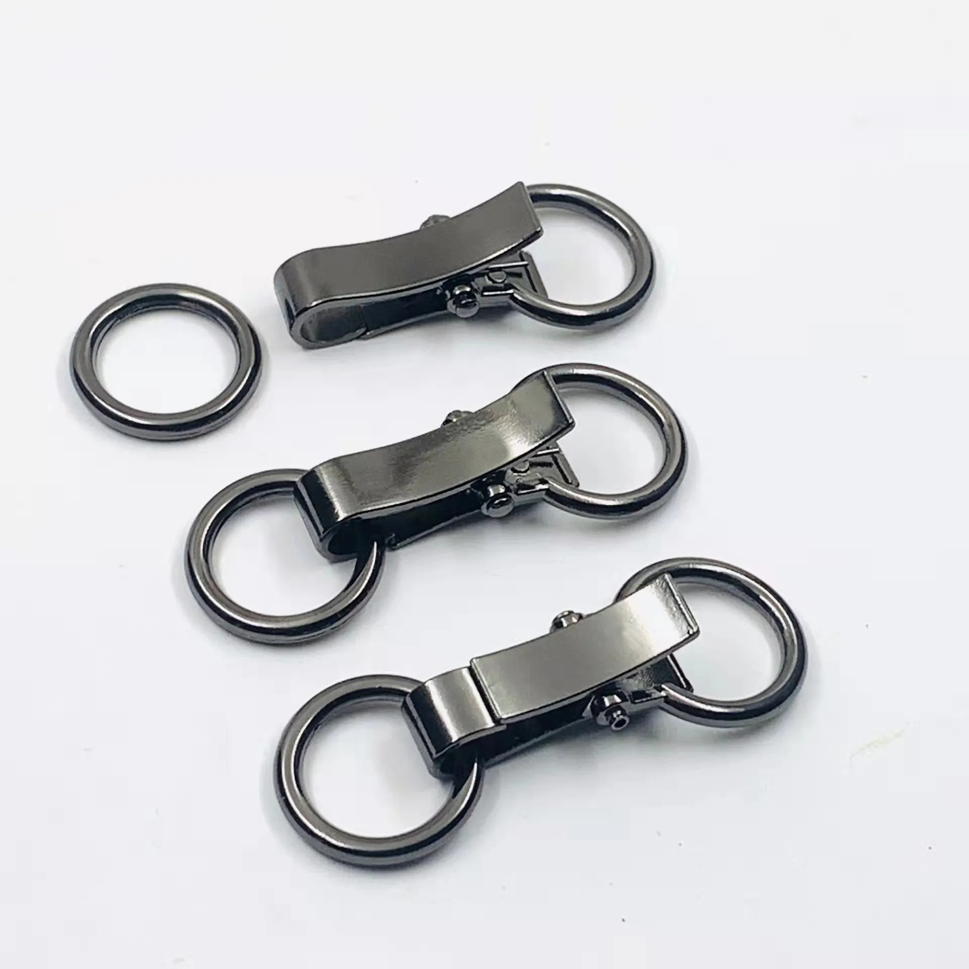 4Pairs Alloy Buckle Metal For Sewing Supplie Double Ring Buckle Coat Bag Pet Chain Clothing Belt Button