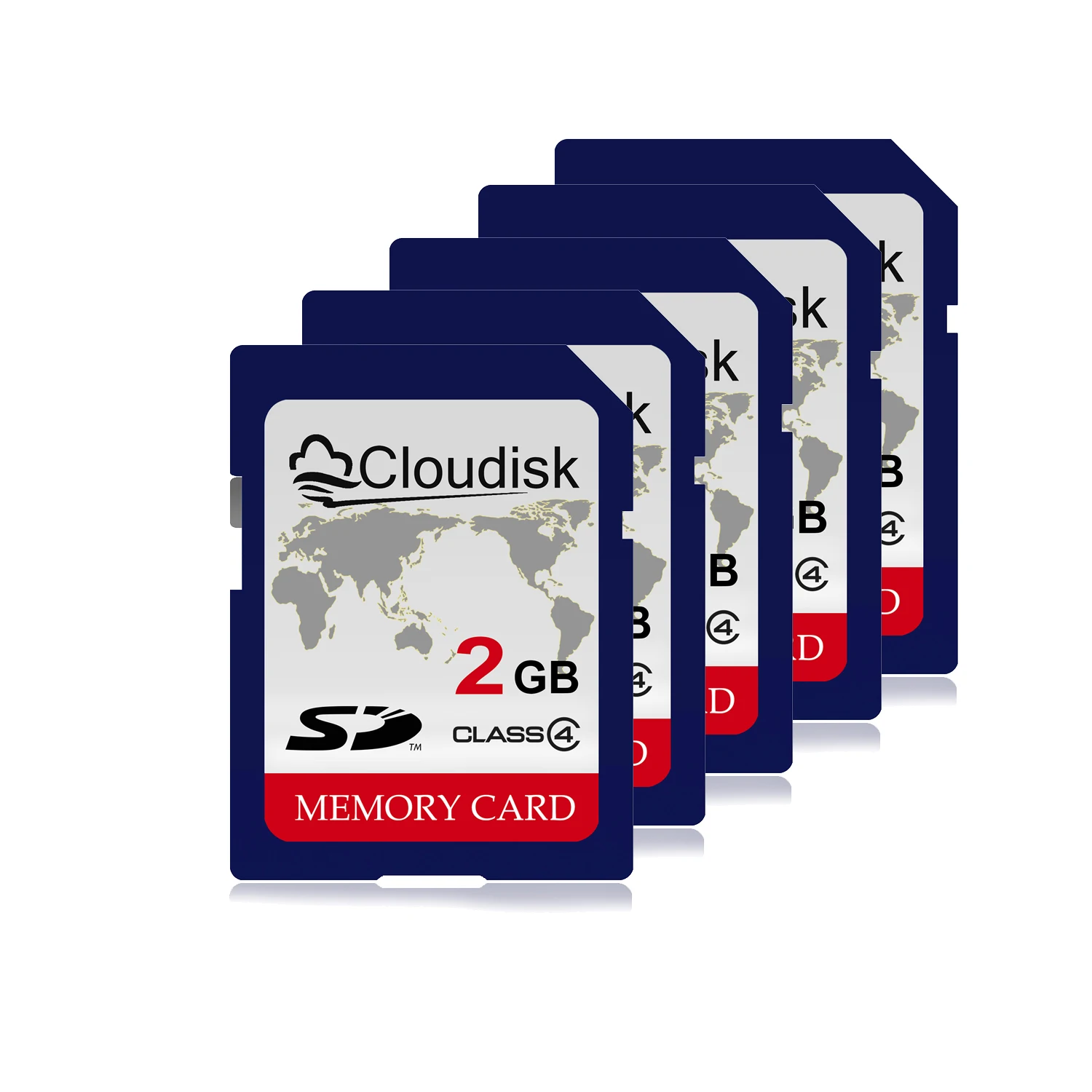 Cloudisk 5pcs SD Card 1GB 2GB 4GB 128MB Class6 Memory Card C4 Support for Camera