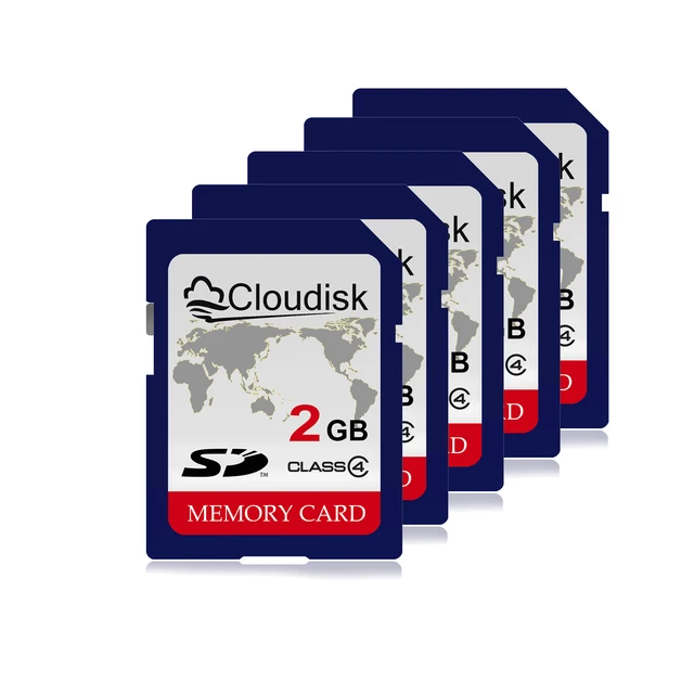 Cloudisk 5 szt. Karta SD 1 GB 2 GB 4 GB 128 MB Karta pamięci Class6 C4 Obsługa aparatu