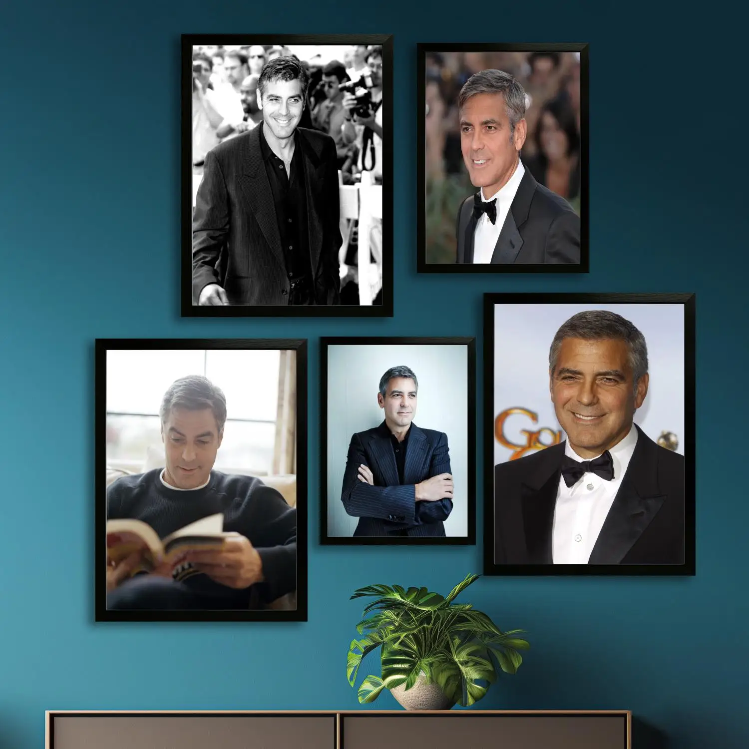 George Clooney Canvas Art Poster and Wall Art, Picture Print, Modern Family Bedroom Decor,Decorative painting