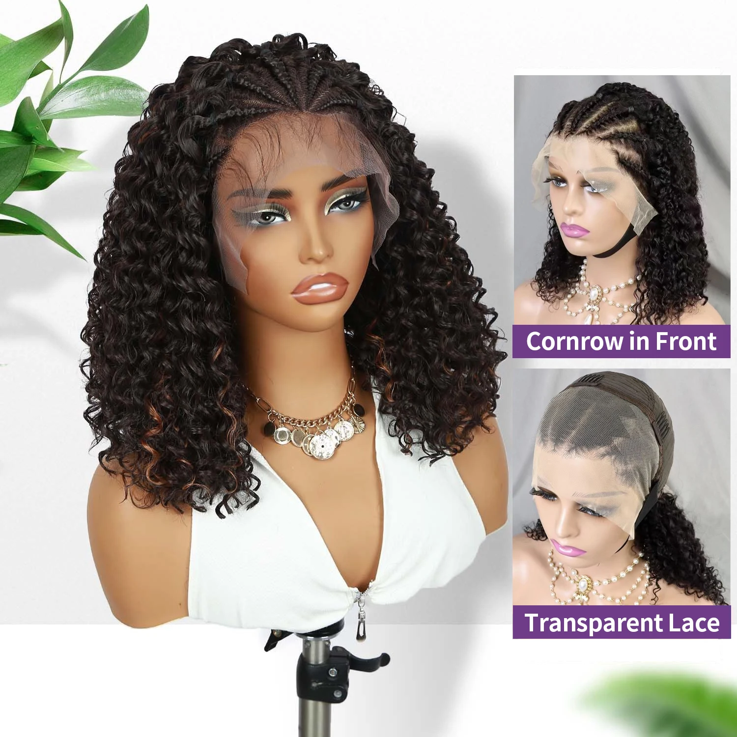 Thumbnail 2 - #67 Best Selling Lace Braided Wigs