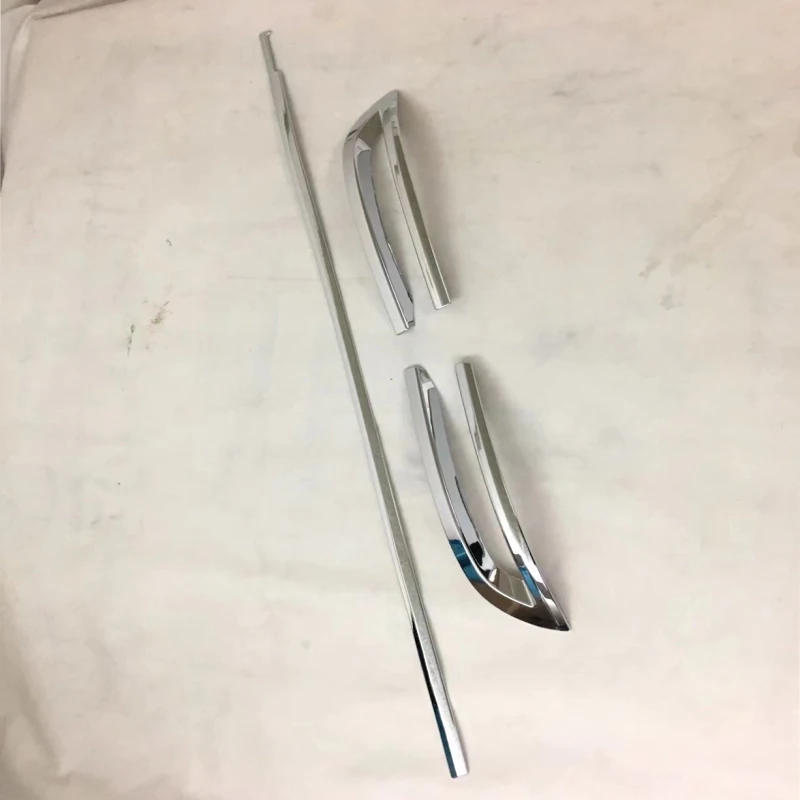 For BMW 5 Series F10 2014 2015 2016  ABS Chrome Rear Bumper Protector Guard Lid Cover Molding Cover & Fog Lamp Light Trims