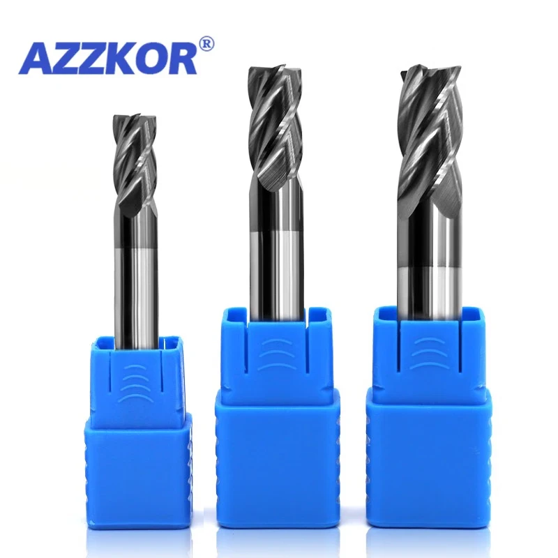 Lengthening Hrc50 Corner Roughing Alloy Coating Tungsten Steel Tools 100L Cnc Maching Top Milling Cutter Kit Milling 4F Endmil