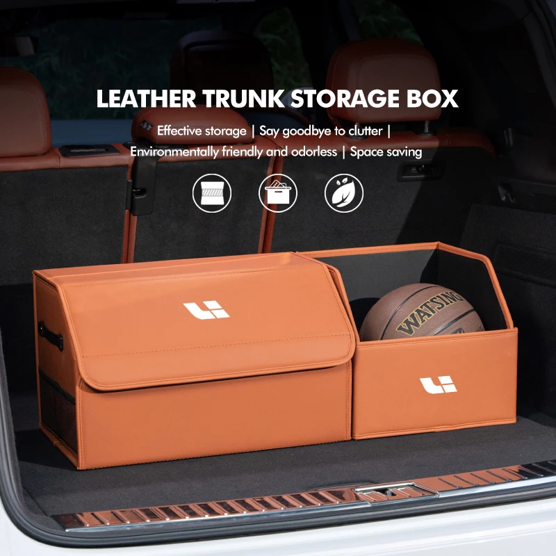 Big Capacity Car Storage Box Trunk Organizer Durable Collapsible For Leading Ideal Li Auto Lixiang One L7 L8 L9 L9 Max L6